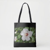 Puzzle der weißen Blume Tasche (Vorderseite)