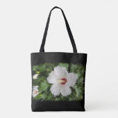 Puzzle der weißen Blume Tasche (Rückseite)