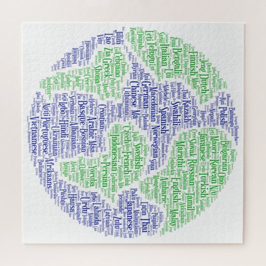 Puzzle der Weltsprachen (Horizontal)