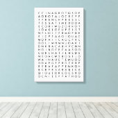 Puzzle der Wortsuche Leinwanddruck (Insitu (Holzboden))