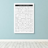 Puzzle der Wortsuche Leinwanddruck (Insitu (Holzboden))