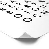 Puzzle der Wortsuche Poster (Ecke)