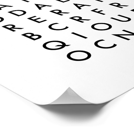 Puzzle der Wortsuche Poster (Ecke)