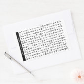 Puzzle der Wortsuche Rechteckiger Aufkleber (Umschlag)