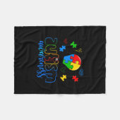 Puzzle des Autismus Fleecedecke (Vorderseite (Horizontal))