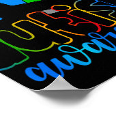 Puzzle des Autismus Poster (Ecke)