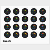 Puzzle des Autismus Runder Aufkleber (Blatt)