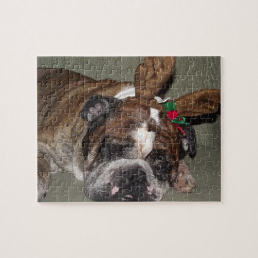 Puzzle des Bulldoggenwelpenrens (Horizontal)