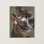 Puzzle des Bulldoggenwelpenrens (Vertikal)