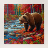 Puzzle des Herbstbären (Vertikal)