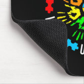 Puzzle des Lehrers für Autismus lehren Akzeptanz u Mousepad (Ecke)
