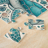 Puzzle des Meereslebens (Seite)