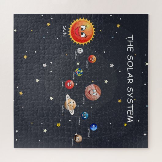 Puzzle des Sonnensystems Planets (Horizontal)