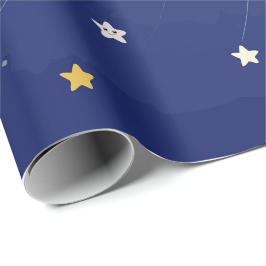 Puzzle des Sonnensystems Planets Geschenkpapier (Rolleneckpunkt)