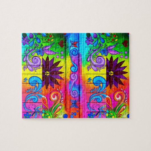 Puzzle des starken Hippie (Horizontal)