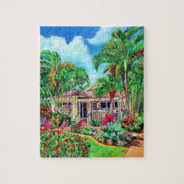 Puzzle des tropischen Strandhauses
