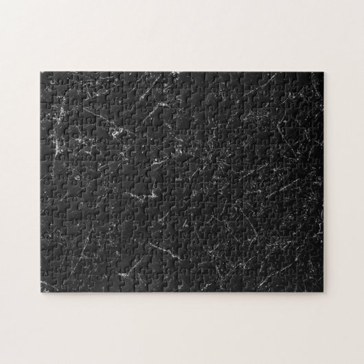 Puzzle des unmöglichen Puzzlespielschwarzmarmors (Horizontal)