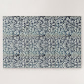 Puzzle - Design für blaue und weiße Tapeten (Horizontal)