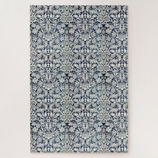 Puzzle - Design für blaue und weiße Tapeten (Vertikal)