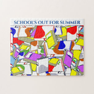Puzzle "DIE SCHULE IST FÜR DEN SOMMER AUS".