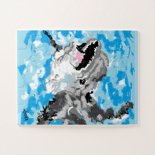 Puzzle : Dolphin bei Spielen (Horizontal)