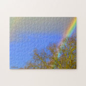 Puzzle - Doppel-Regenbogen im Himmel (Horizontal)