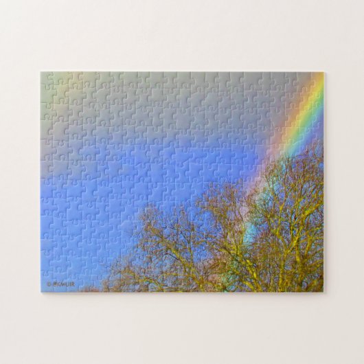 Puzzle - Doppel-Regenbogen im Himmel (Horizontal)