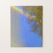 Puzzle - Doppel-Regenbogen im Himmel (Vertikal)