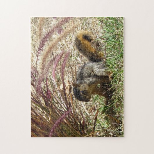Puzzle - Eichhörnchen im Schatten (Vertikal)