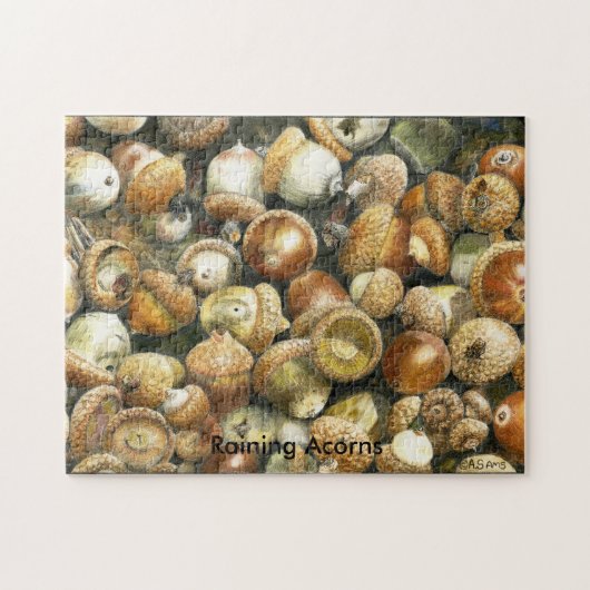 Puzzle eines Feldes der gefallenen Eicheln (Horizontal)
