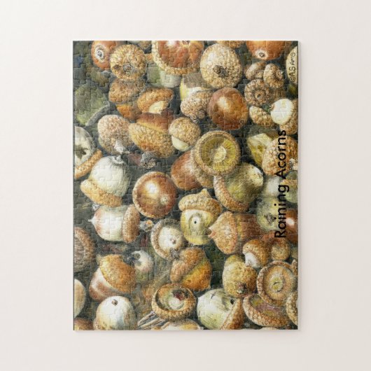 Puzzle eines Feldes der gefallenen Eicheln (Vertikal)