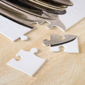 Puzzle eines Stacks Teller. (Seite)