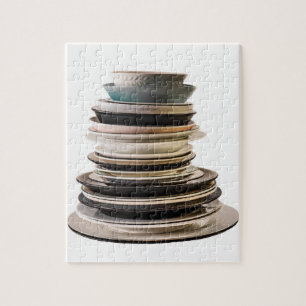 Puzzle eines Stacks Teller.