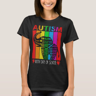 Puzzle Elephant Lehrer 100 Tage Autismus Bewusstse T-Shirt