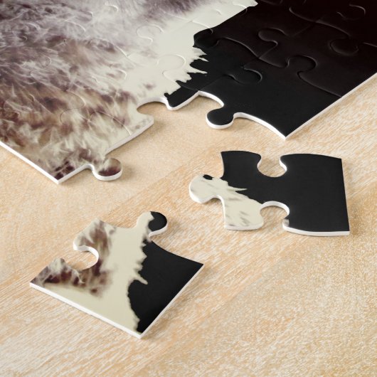 Puzzle - Eule und Mond (Seite)