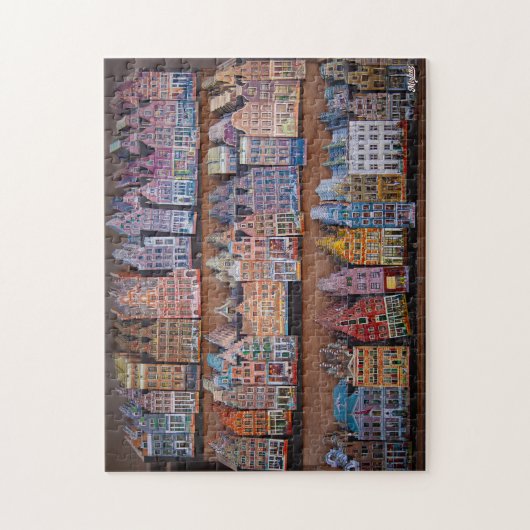 Puzzle "Fachadas de Ámsterdam" (Vertikal)