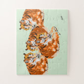 Puzzle : : Familie der Tiger (Vertikal)