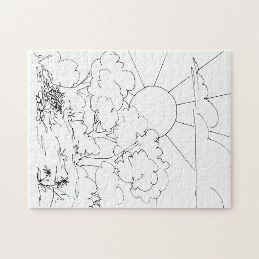 Puzzle - Farbe der Morgendämmerung (Horizontal)