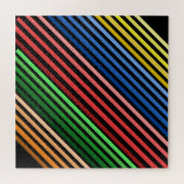 Puzzle - farbige Linien auf schwarz (Horizontal)