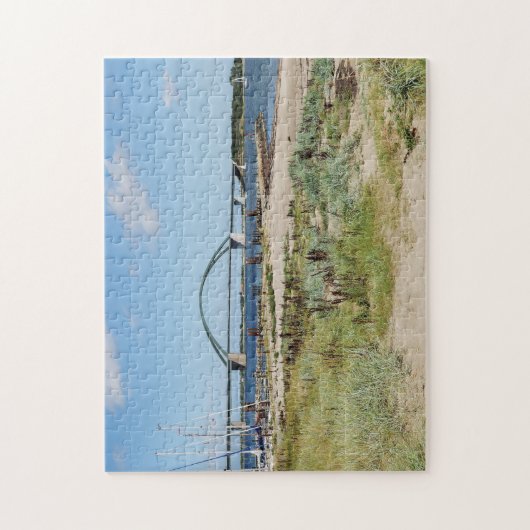 Puzzle Fehmarnsundbrücke und Fehmarnsund (Vertikal)