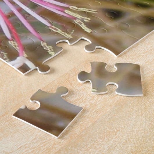 Puzzle - Feine rosa Blume (Seite)