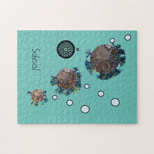 Puzzle - Fischschule (Horizontal)