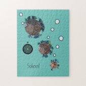 Puzzle - Fischschule (Vertikal)