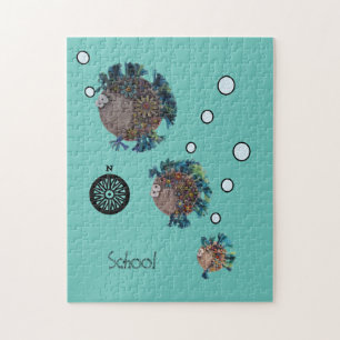 Puzzle - Fischschule