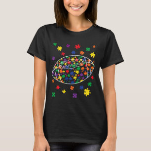 Puzzle Football Autismus Sport Autismus Bewusstsei T-Shirt