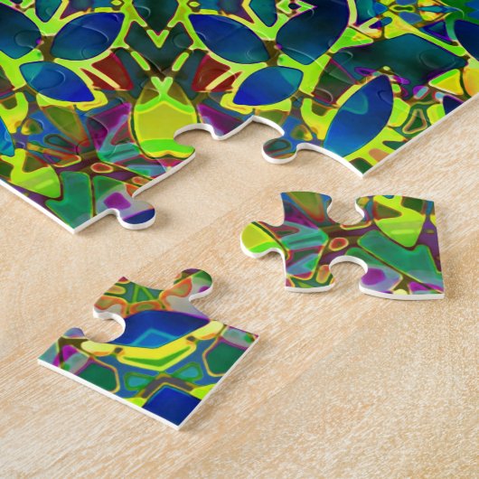 Puzzle Fraktal Floral Abstrakt G89 (Seite)