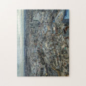 Puzzle “Frankfurt desde el cielo – Trama urbana” (Vertikal)