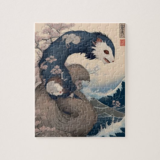 Puzzle - Frettchen - Japan (Vertikal)