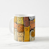 Puzzle Funny Cats House Nahtlos Kaffeetasse (Vorderseite Links)