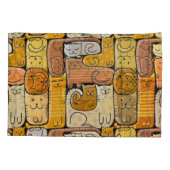 Puzzle Funny Cats House Nahtlos Kissenbezug (Rückseite)